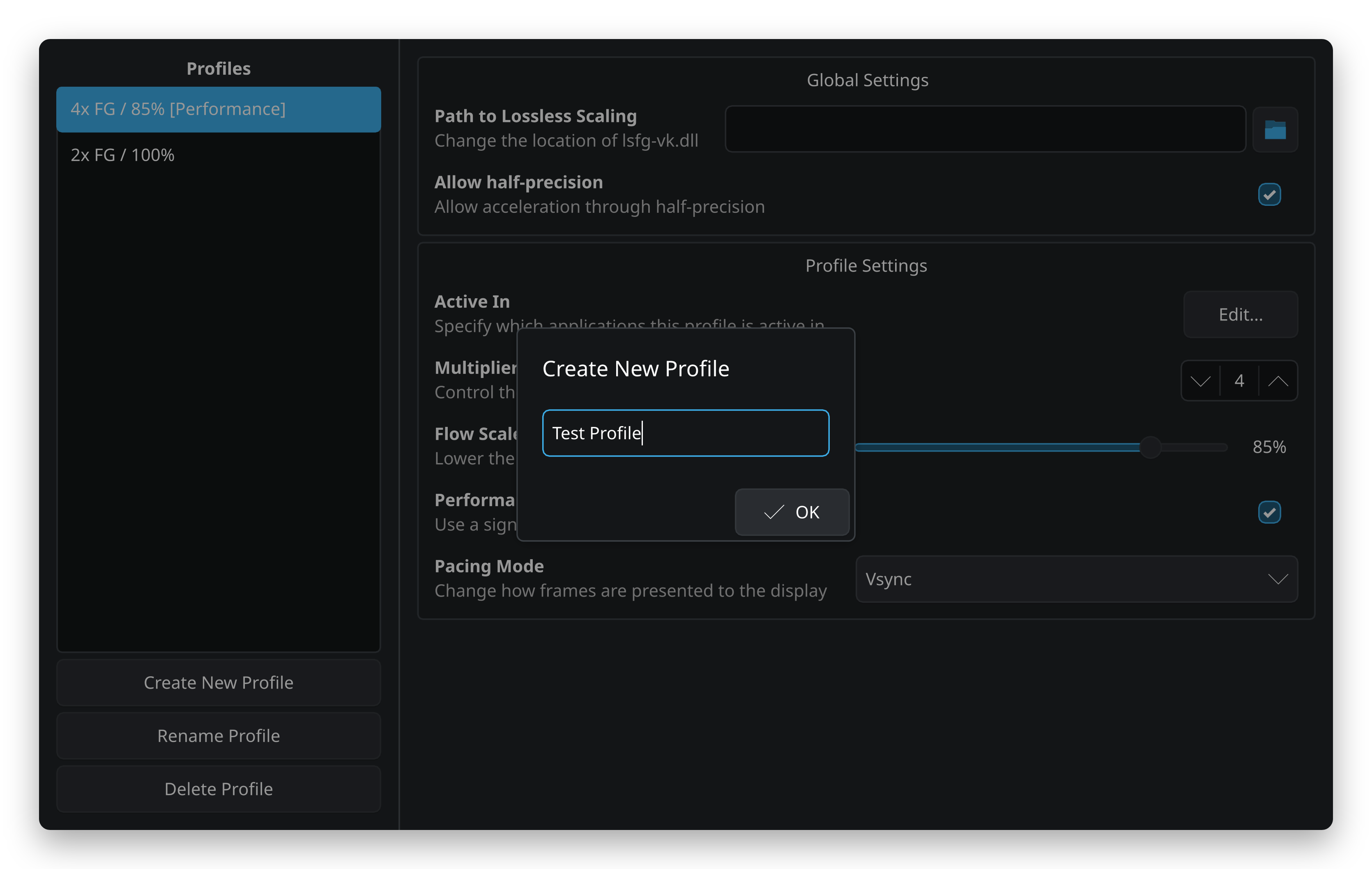 lsfg-vk-ui picture of adding a profile